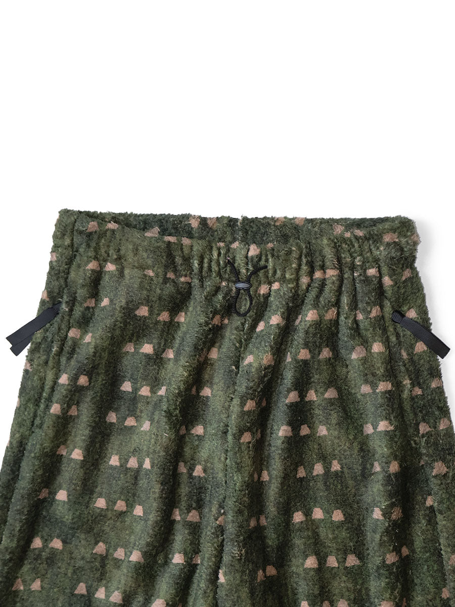 Kapital Iris Print Tume-Bashoh Fleece Easy Straight Pants