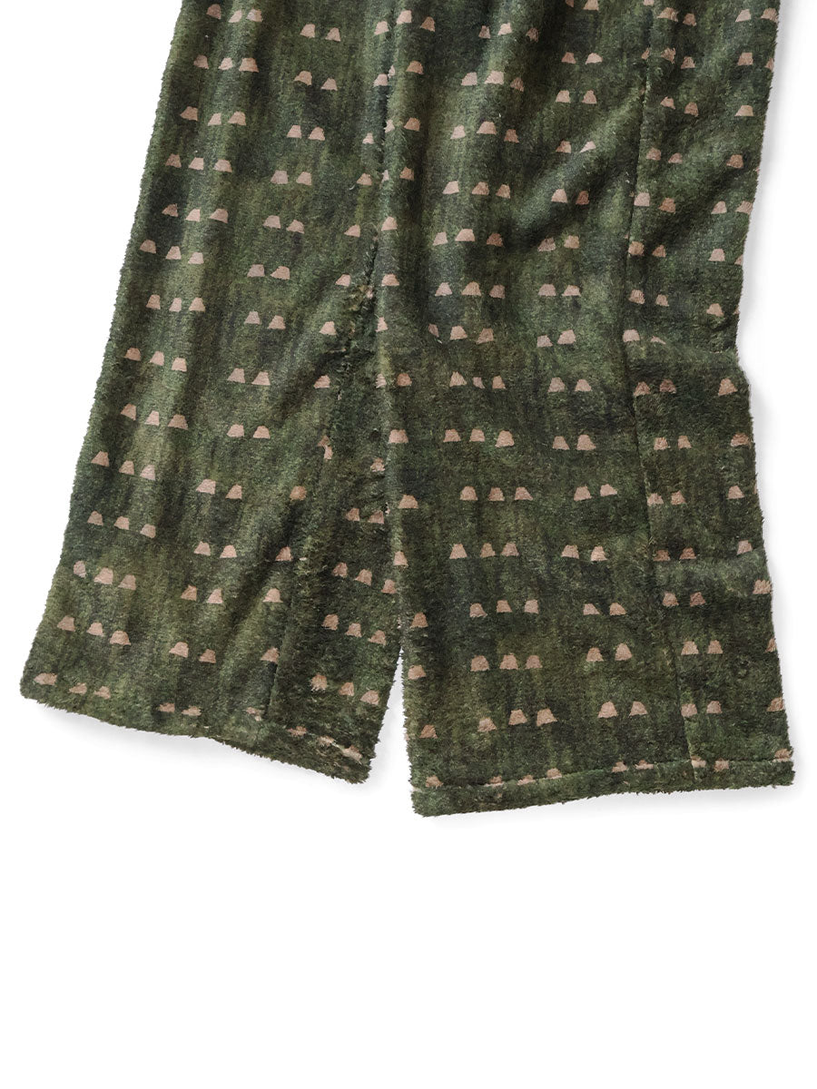 Kapital Iris Print Tume-Bashoh Fleece Easy Straight Pants