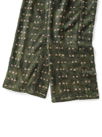 Kapital Iris Print Tume-Bashoh Fleece Easy Straight Pants