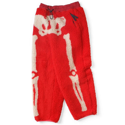 Kapital Bone Pattern Boa Fleece Easy Pants