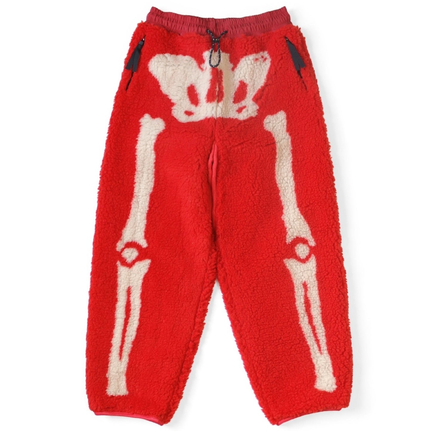 Kapital Bone Pattern Boa Fleece Easy Pants