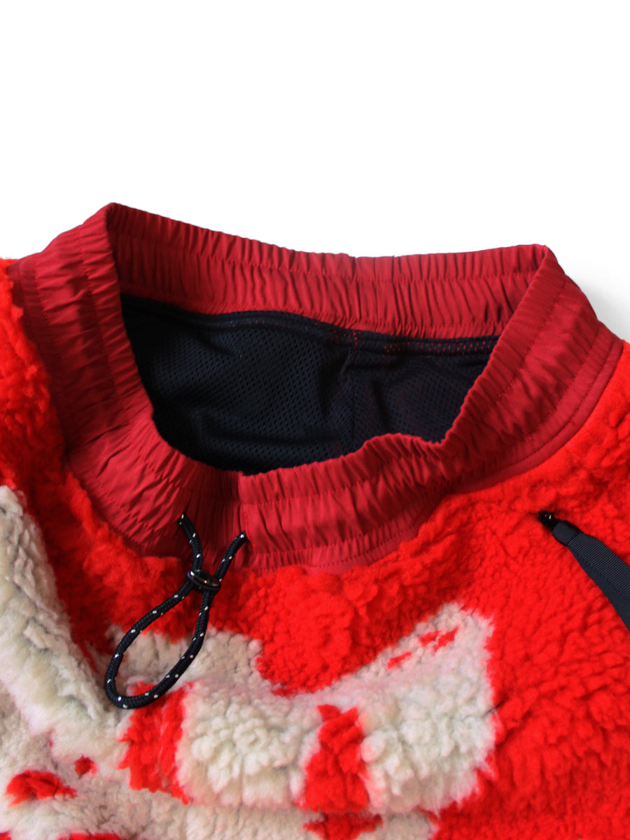 Kapital Bone Pattern Boa Fleece Easy Pants