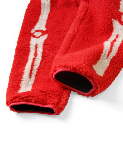 Kapital Bone Pattern Boa Fleece Easy Pants