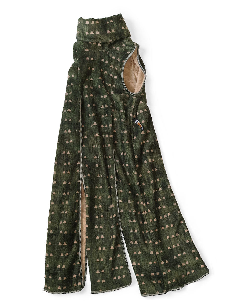 Kapital Iris Print Tsume-Shobu Fleece Lamp Dress