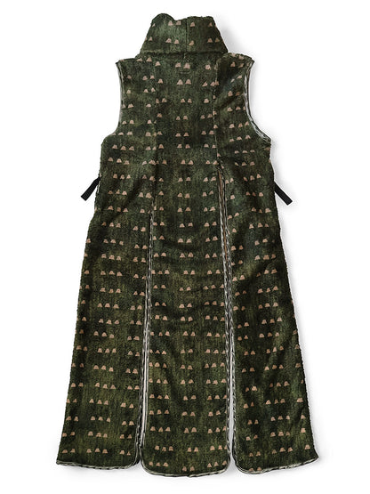 Kapital Iris Print Tsume-Shobu Fleece Lamp Dress