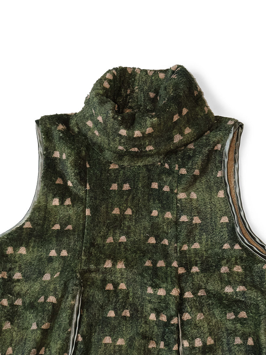 Kapital Iris Print Tsume-Shobu Fleece Lamp Dress