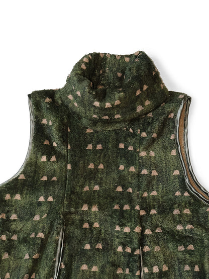 Kapital Iris Print Tsume-Shobu Fleece Lamp Dress