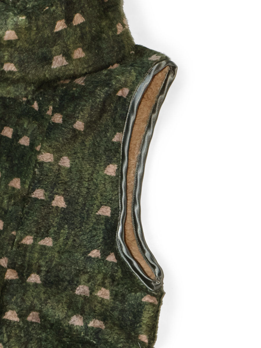 Kapital Iris Print Tsume-Shobu Fleece Lamp Dress