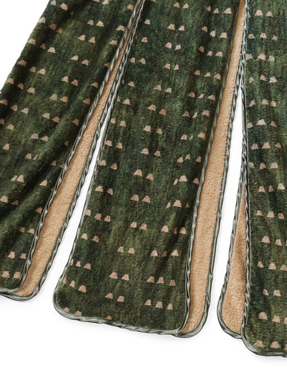 Kapital Iris Print Tsume-Shobu Fleece Lamp Dress