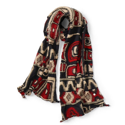 Kapital Felted Wool Alaska-Raven Happy Scarf