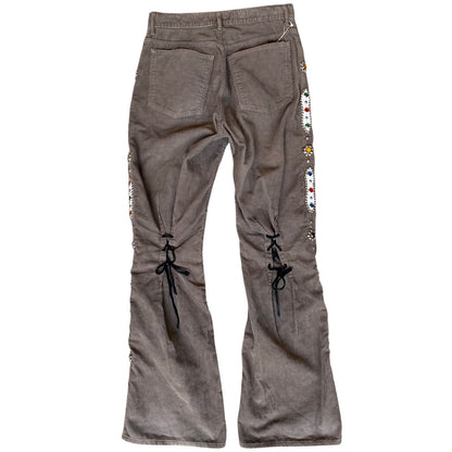 Kapital Corduroy Wallaby Flared Pants (Studs Remake)