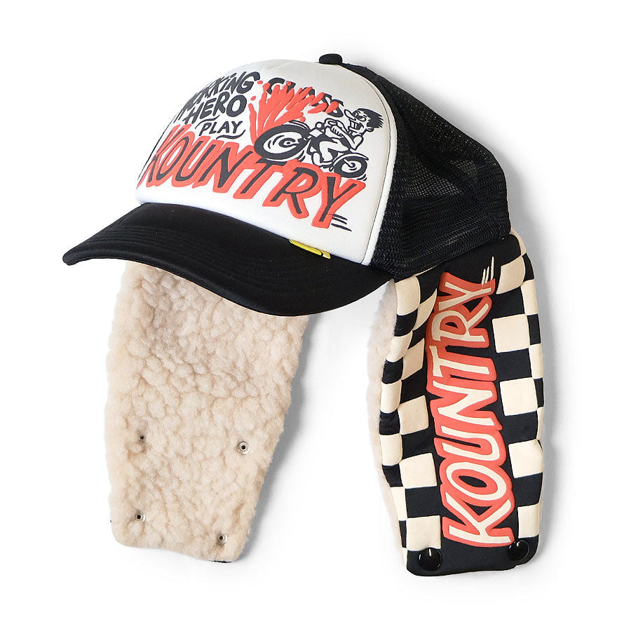 Kapital Kountry Racer Lumber Trucker Cap (Checkered Flag)