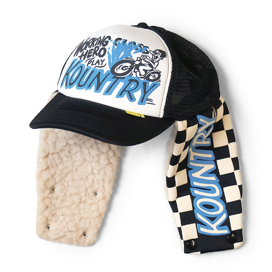 Kapital Kountry Racer Lumber Trucker Cap (Checkered Flag)