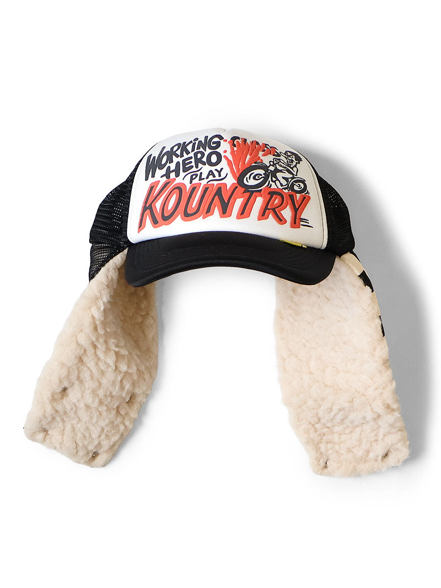 Kapital Kountry Racer Lumber Trucker Cap (Checkered Flag)