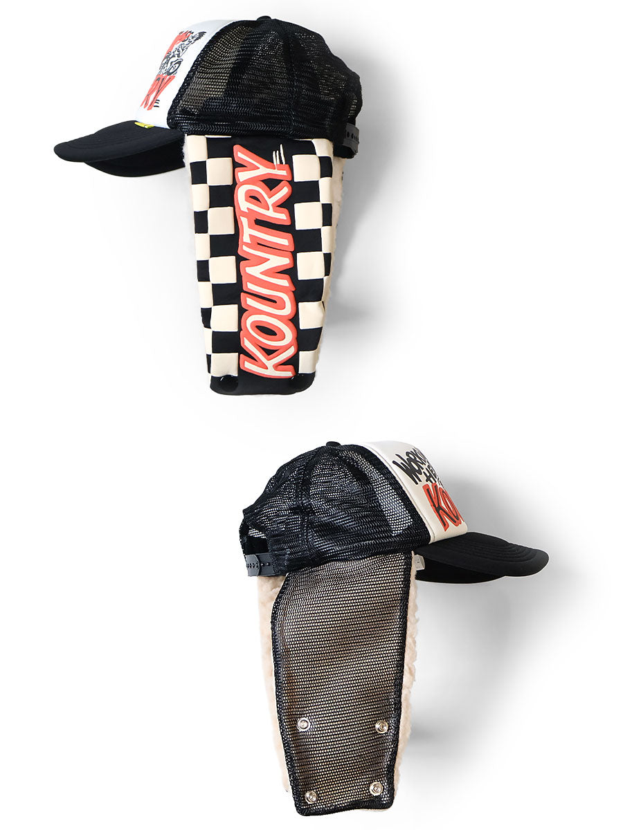 Kapital Kountry Racer Lumber Trucker Cap (Checkered Flag)