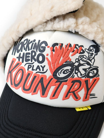 Kapital Kountry Racer Lumber Trucker Cap (Checkered Flag)