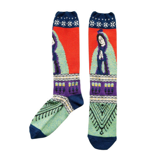 Kapital Maria Pattern Socks (Short)