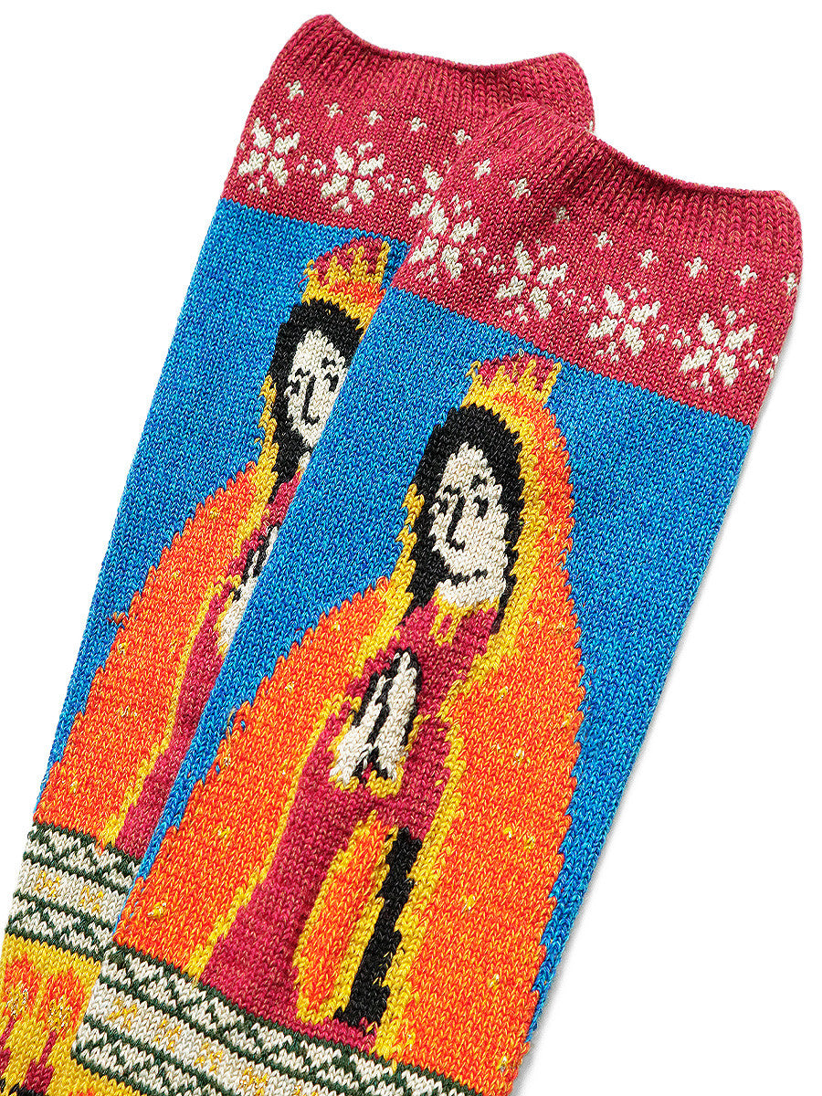 Kapital Maria Pattern Socks (Short)