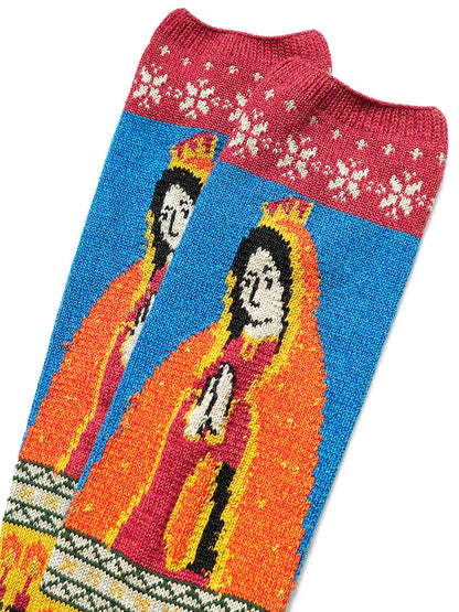 Kapital Maria Pattern Socks (Short)