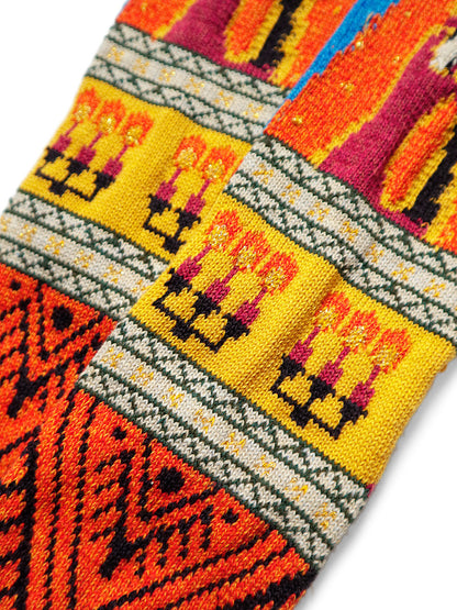 Kapital Maria Pattern Socks (Short)