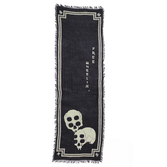 Kapital Rayon Wabi Sabi Rain Skull Stole