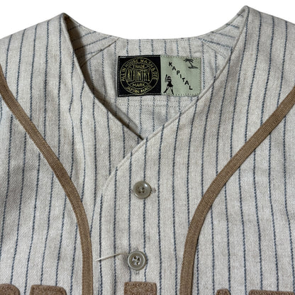 Kapital Wool Stripe (Thin) Great Women Baseball Shirt
