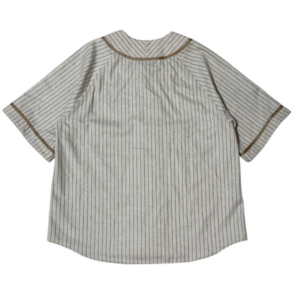 Kapital Wool Stripe (Thin) Great Women Baseball Shirt