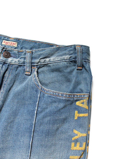 Kapital 12oz Denim Marley Talkin Blues Bootcut Pants Light Wash