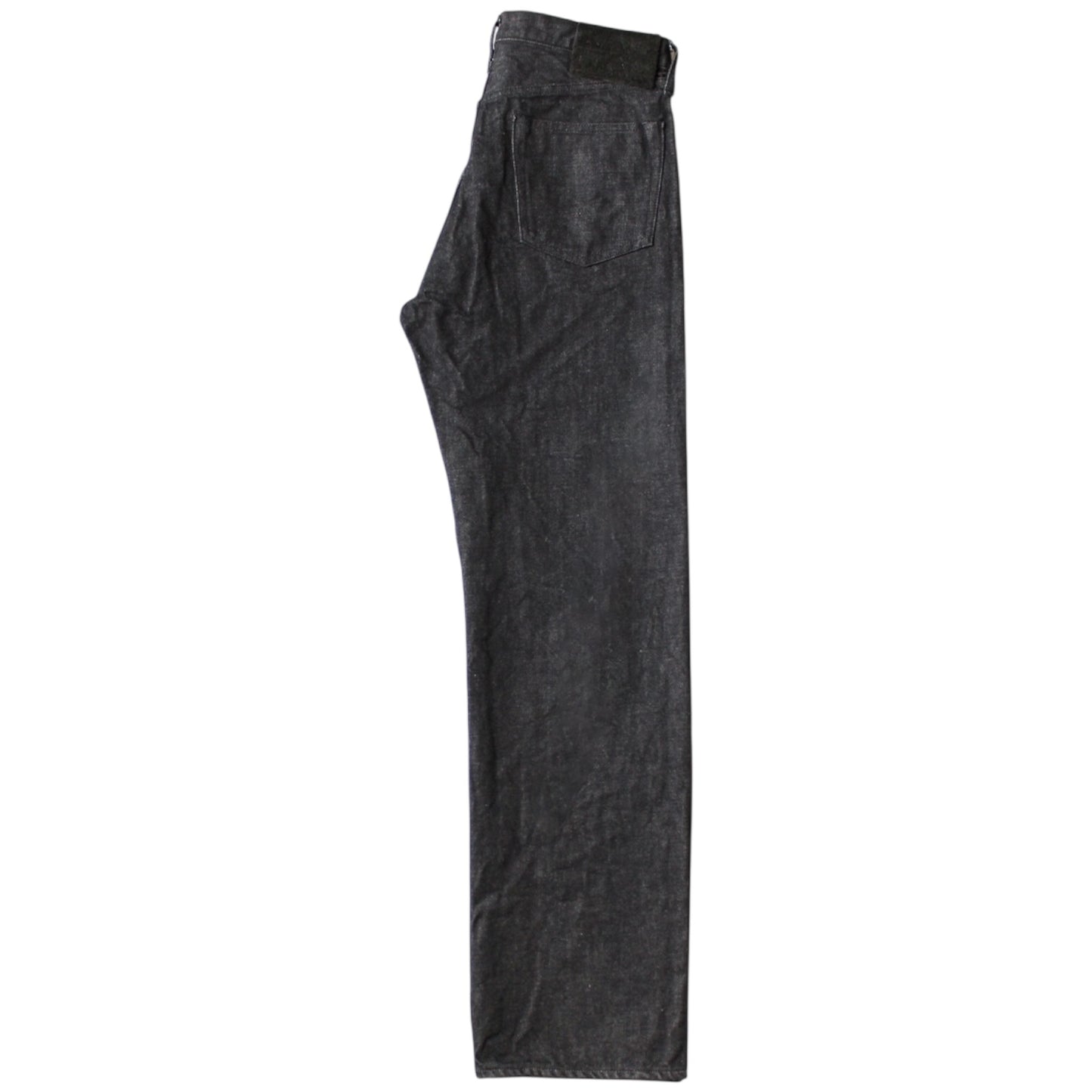 Kapital 14oz Black Denim 5P Wide Leg Monkey TH (Zip Fly)