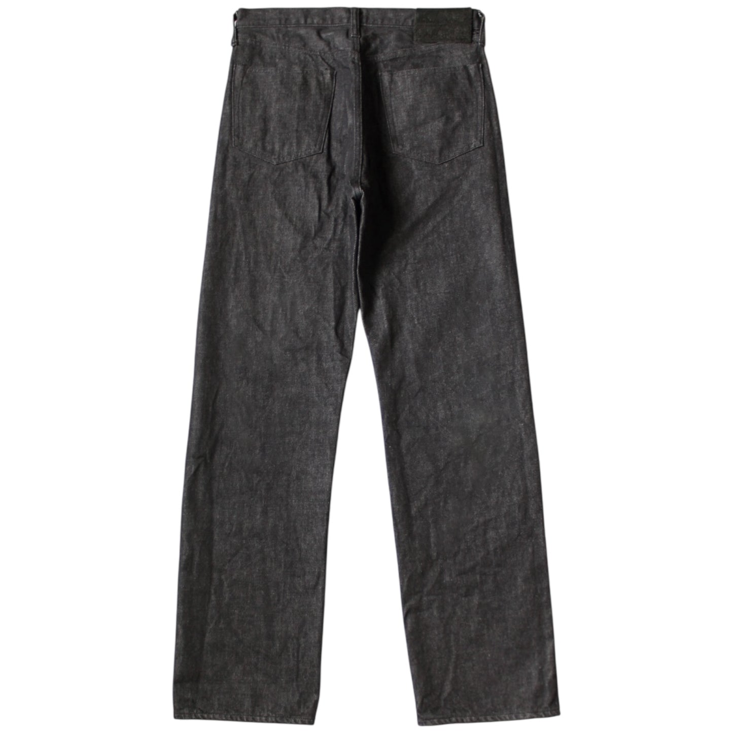 Kapital 14oz Black Denim 5P Wide Leg Monkey TH (Zip Fly)