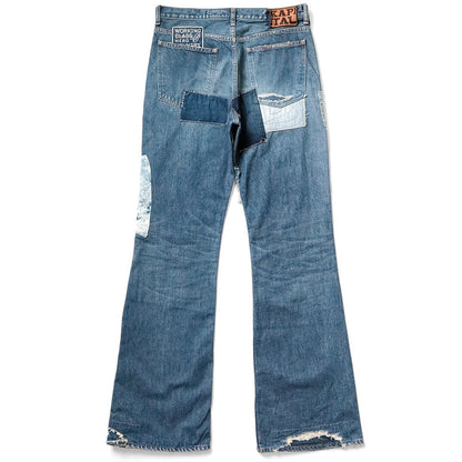 Kapital 14oz Denim 5P Rat Flare Pants (Crazy Dixie Remake)