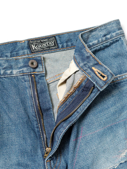 Kapital 14oz Denim 5P Rat Flare Pants (Crazy Dixie Remake)