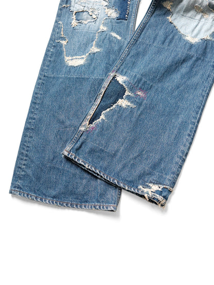 Kapital 14oz Denim 5P Rat Flare Pants (Crazy Dixie Remake)