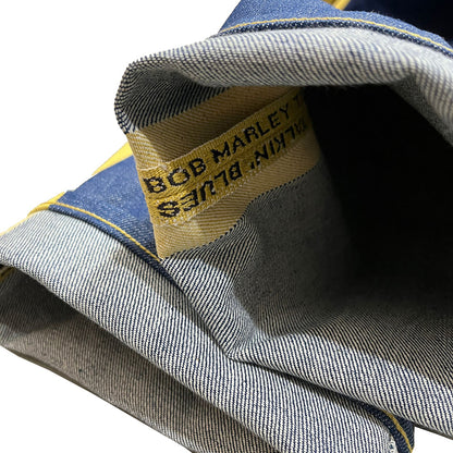 Kapital 14oz Raw Denim Marley Talking Blues Selvedge 5P Pants (With Paulownia Wooden Box)
