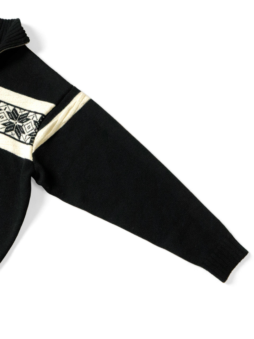 Kapital 5G Wool Snow Pattern Half Zip Sweater