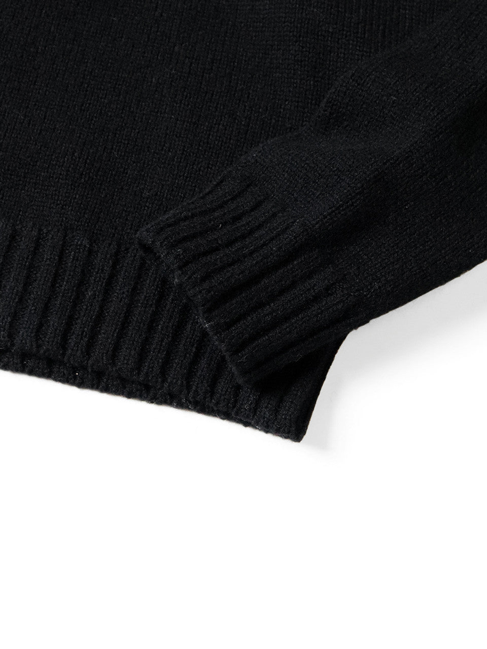 Kapital 5G Wool Snow Pattern Half Zip Sweater