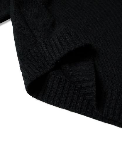 Kapital 5G Wool Snow Pattern Half Zip Sweater