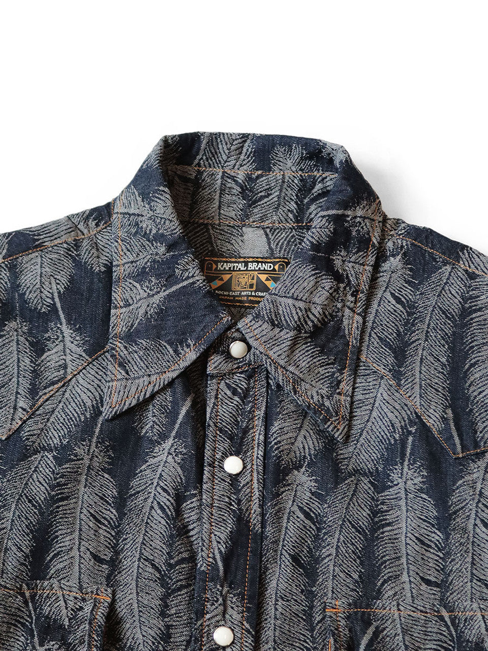 Kapital 5oz Magpie Denim Husky Western Shirt