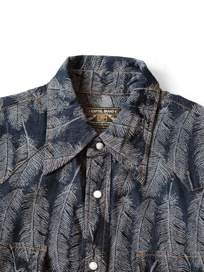 Kapital 5oz Magpie Denim Husky Western Shirt