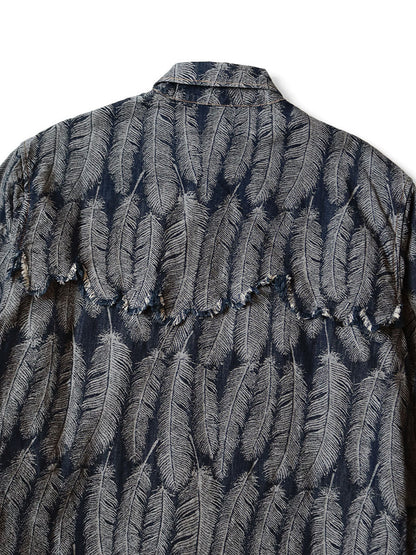 Kapital 5oz Magpie Denim Husky Western Shirt