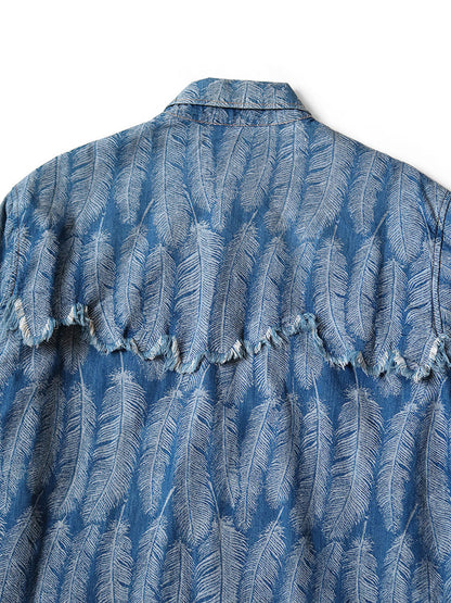Kapital 5oz Magpie Denim Husky Western Shirt