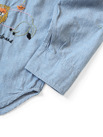 Kapital Dungaree Lion Song Embroidery Work Shirt