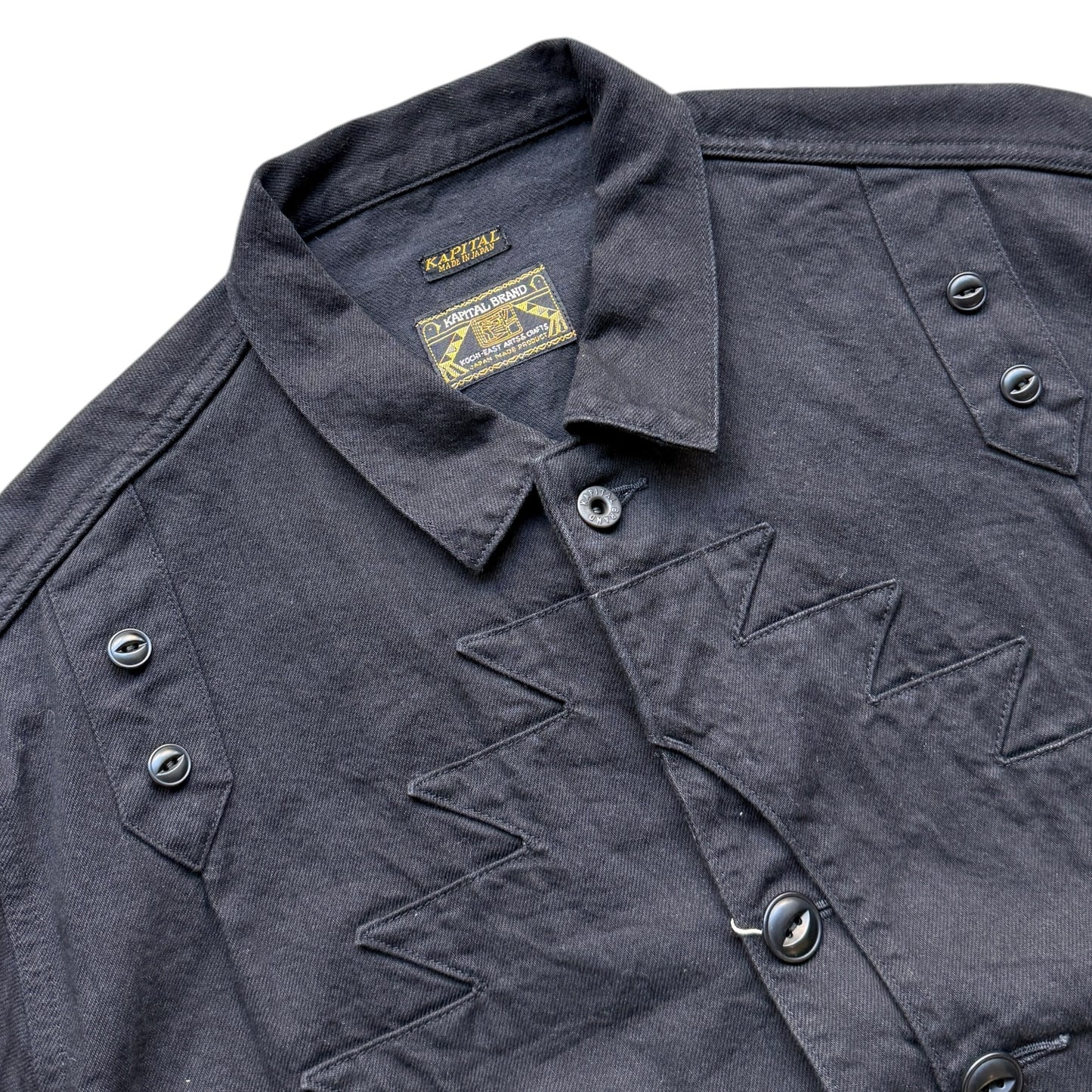 Kapital Black x Black Denim Santo Domingo Jacket