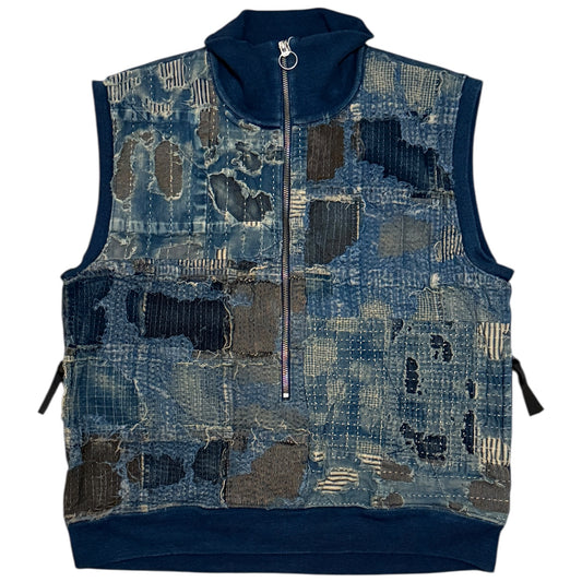Kapital Boro x IDG Fleece Half Zip Vest