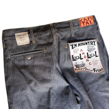 Kapital Century Denim 5P Frisko No. 7 (Sumi) (Persimmon Dyed)