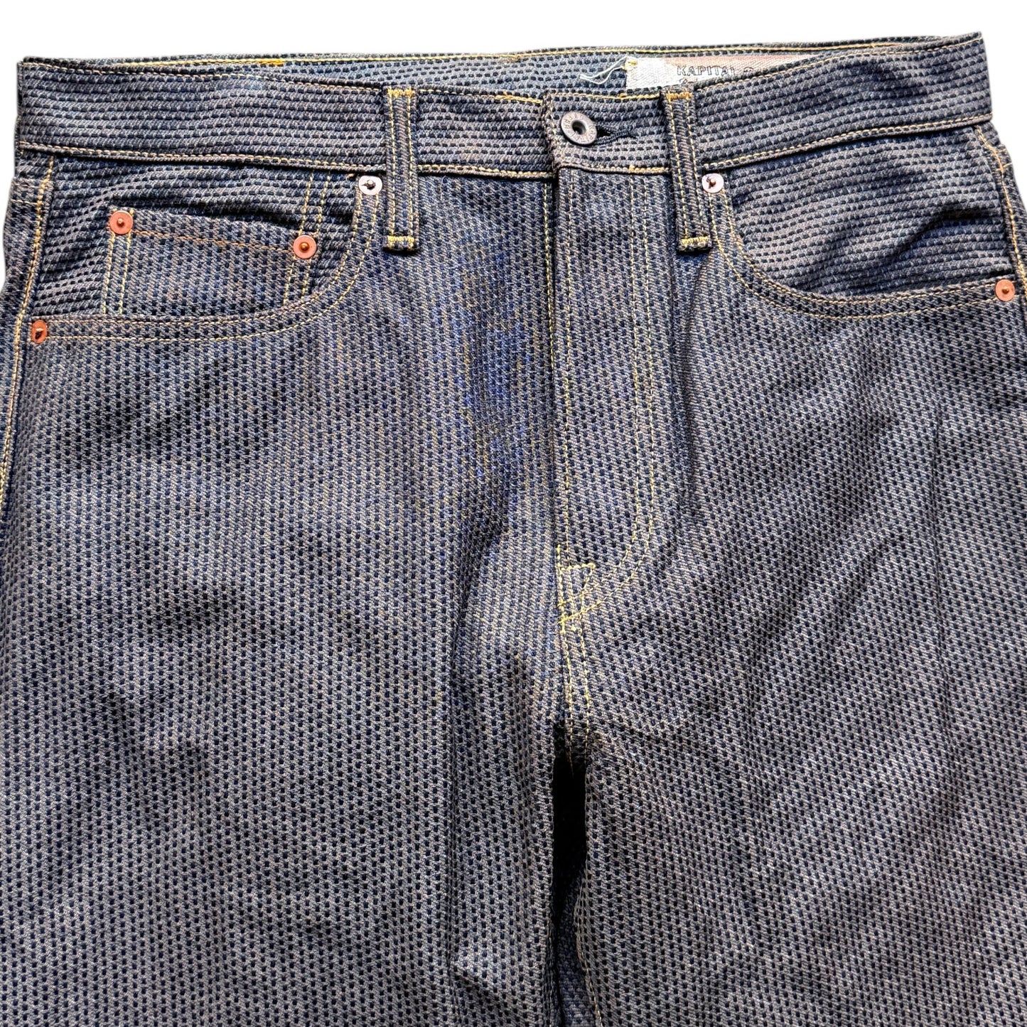 Kapital Century Denim 5P Monkey Cisco No. 7 (Sumi) (Persimmon Dyed)