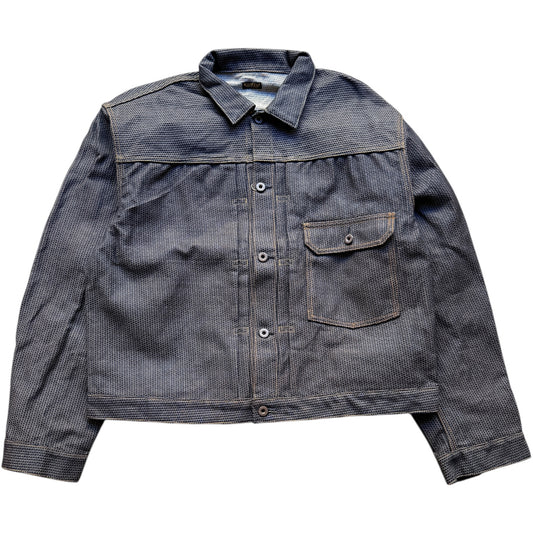 Kapital Century Denim No. 7+S Type 1 Jacket (Sumi) (Persimmon Dyed)