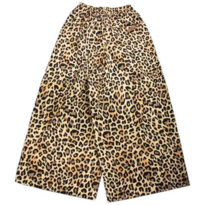 Kapital Combed Burberry Leopard Print Rude Baggy Pants