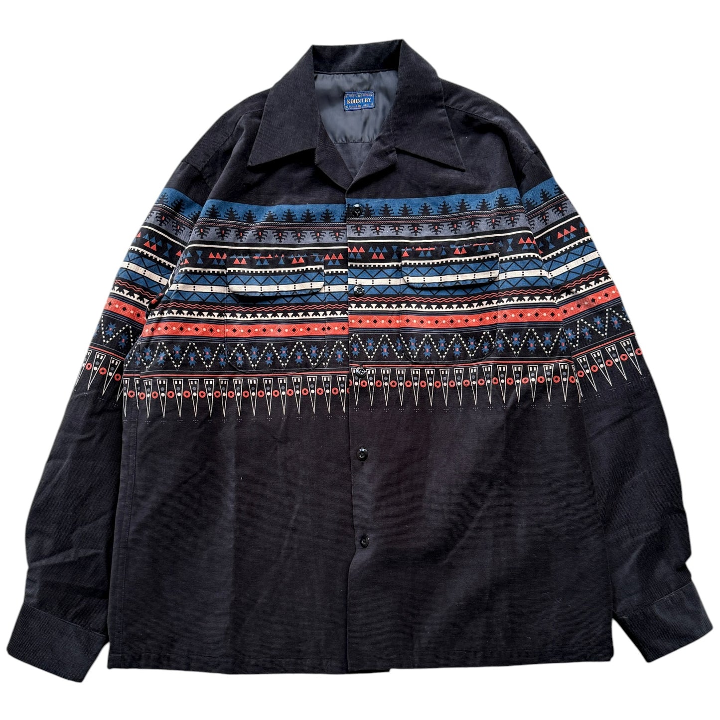 Kapital Corduroy Boat Shirt (Towncraft Tribe Pattern)