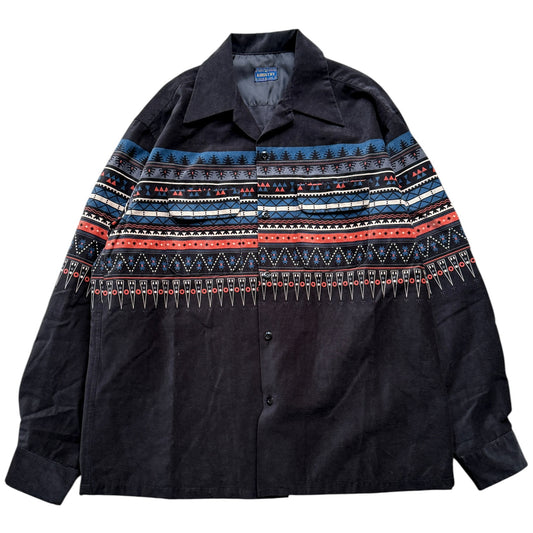 Kapital Corduroy Boat Shirt (Towncraft Tribe Pattern)